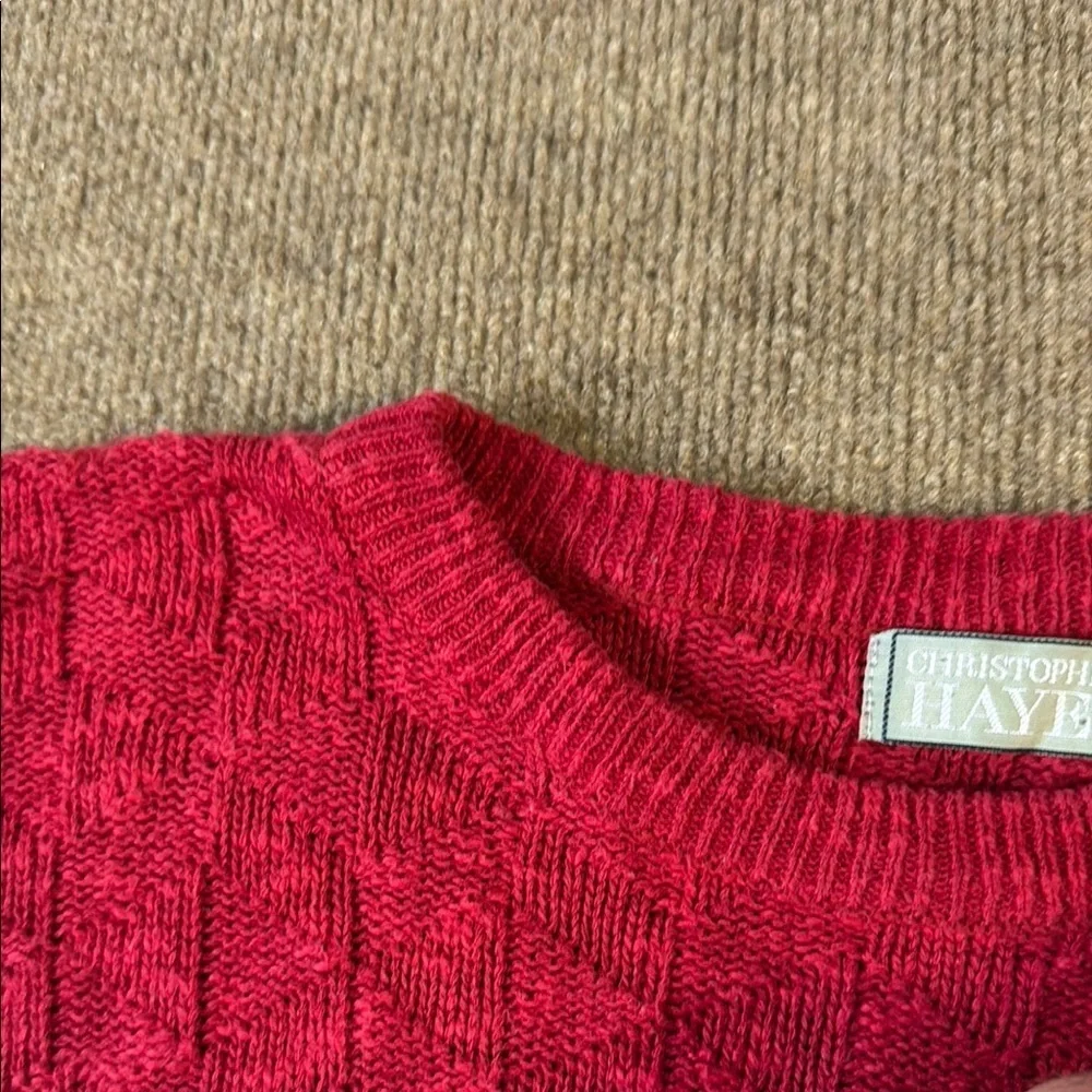 VINTAGE Christopher Hayes Sweater Mens X-Large Linen Cotton